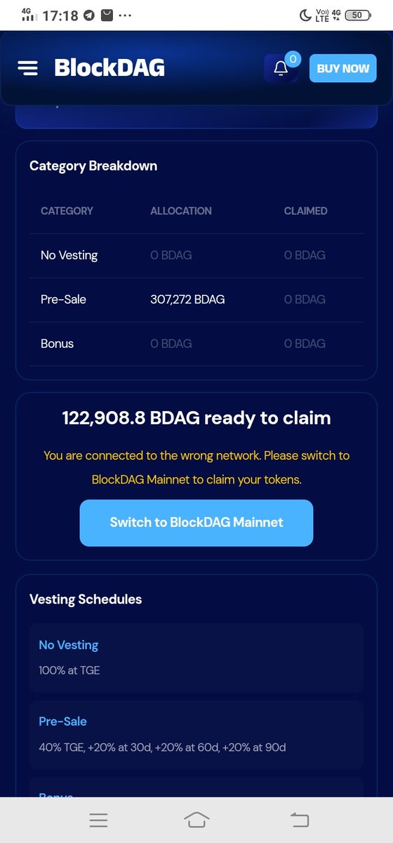 Jpyadav19350901's tweet photo. @MetaMask BlockDag buy by ETH. Now claim is zero value https://t.co/h3G2lSYq1O