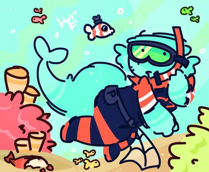 doodlewo0's tweet photo. reef exploder #dandysworldfinn https://t.co/H2StclwlPv