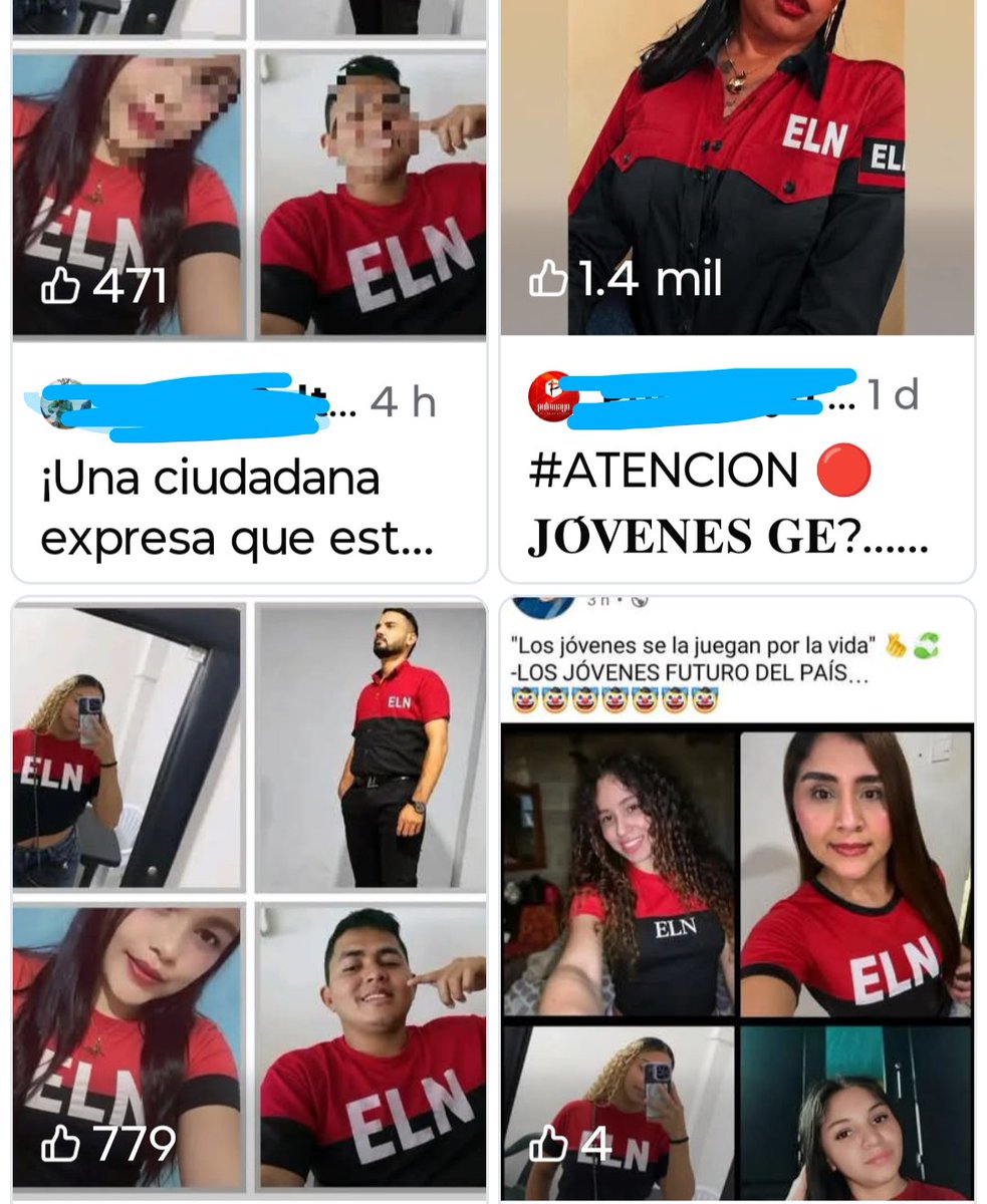 LaRegiaReal's tweet photo. Que pena pero vestir una camiseta del ELN: no es moda,ni rebeldía! 
Es apología al secuestro, asesinatos y dolor.
INCOHERENCIA TOTAL! 
Es un acto que lejos de tener simbología de conciencia social es una burla a las víctimas!!!

Si tanto te emociona la bandera de la guerra, deja de romantizarla en pantalla y vete al monte: allá no hay WiFi ni filtros, pero sí el precio humano que otros ya pagaron. Democracia sí.
 Idolatrar terroristas!?  jamás.
 ✋🇨🇴