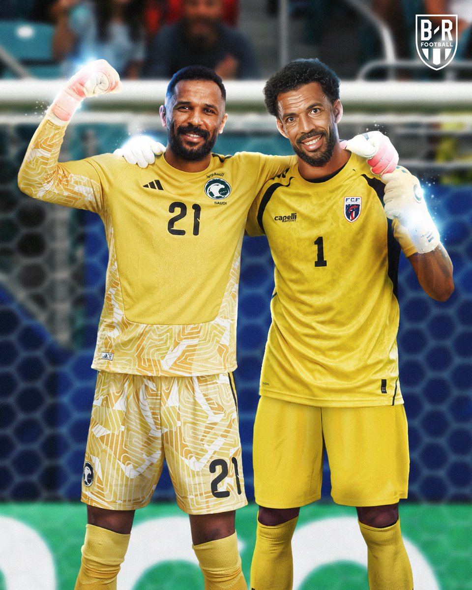 brfootball's tweet photo. 🇸🇦 𝟑𝟒–𝐲𝐞𝐚𝐫-𝐨𝐥𝐝 𝐌𝐨𝐡𝐚𝐦𝐦𝐞𝐝 𝐀𝐥-𝐎𝐰𝐚𝐢𝐬:
9 saves against Uruguay, the most by any keeper this tournament

🇨🇻 𝟒𝟎-𝐲𝐞𝐚𝐫-𝐨𝐥𝐝 𝐕𝐨𝐳𝐢𝐧𝐡𝐚:
7 saves and shutout European champs Spain

What a day for these veteran keepers 🤝🧤 https://t.co/RGVa7KhuLb