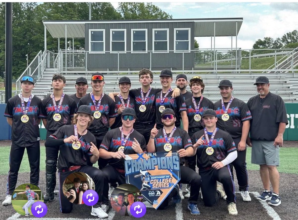 Will43527's tweet photo. First tournament of summer ball. Pitched the chip game, - 6IP, 6 hits😬, 1ER, 3BB🤦‍♂️, and 5Ks. Even though it doesn’t really show, not the best performance and struggled to throw either of my breaking pitches. FB did feel good and was pretty effective for what was being throw 90 percent of the time.