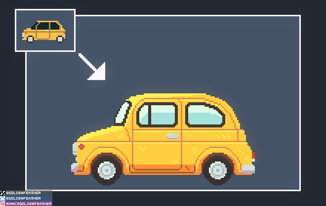 BGoldenfeather's tweet photo. Gonna be working on a couple vehicles!
I decided to start with the fiat 500 from lupin the third~ https://t.co/nDbFFgAgri