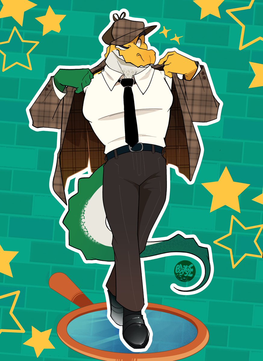 BIR_KYE's tweet photo. Gumigoo the best detective in the digital circus 👀

#tadc #furry https://t.co/AU6W7NVmAE