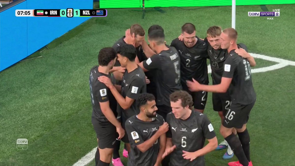 منتخب نيوزيلندا يباغت منتخب إيران ويتقدم بالهدف الأول! نيوزيلندا 1 VS إيران 0 #كاس_العالم_٢٠٢٦ 