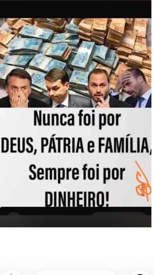 NeuzaOrtiz10990's tweet photo. Traídores da Pátria. Os filhos não respeitam o pai e a madrasta.  A espiritualidade do clã Bolsonaro está apenas em cima de trios elétricos, quando tem multidão e em templos religiosos de falsos pastores.  Tem muito CRENTE DE MEIA TIGELA fazendo o mesmo. Hipócritas. https://t.co/9ktzDo8N1o