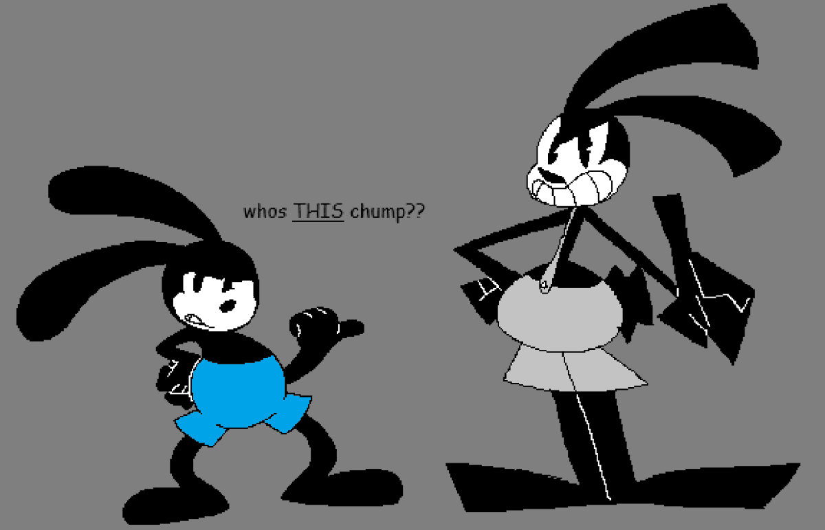 Jadeiteee's tweet photo. oswald the LARPING rabbit https://t.co/31w1C3nKie