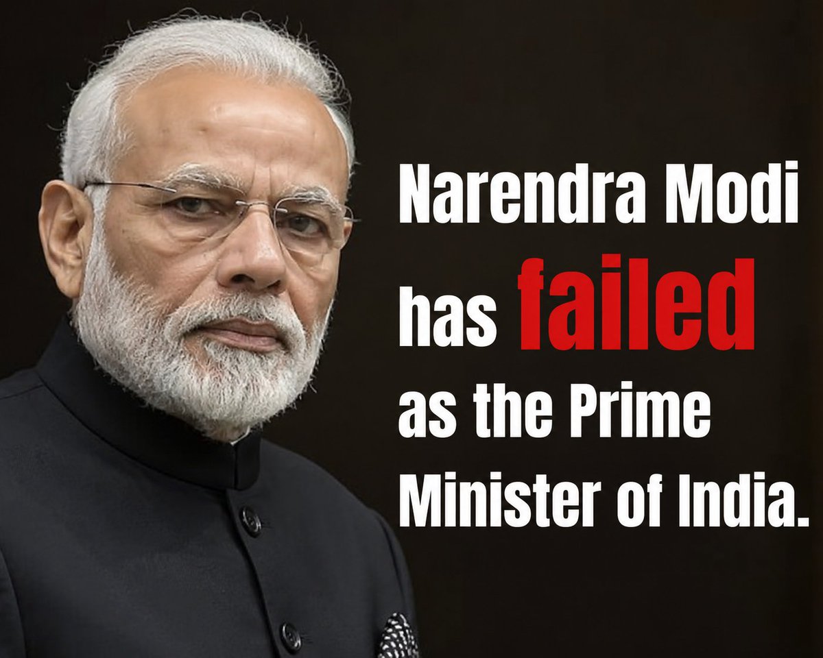 CJP_4_Bihar's tweet photo. Narendra Modi has failed as the Prime Minister of India. https://t.co/E22arSiEiV