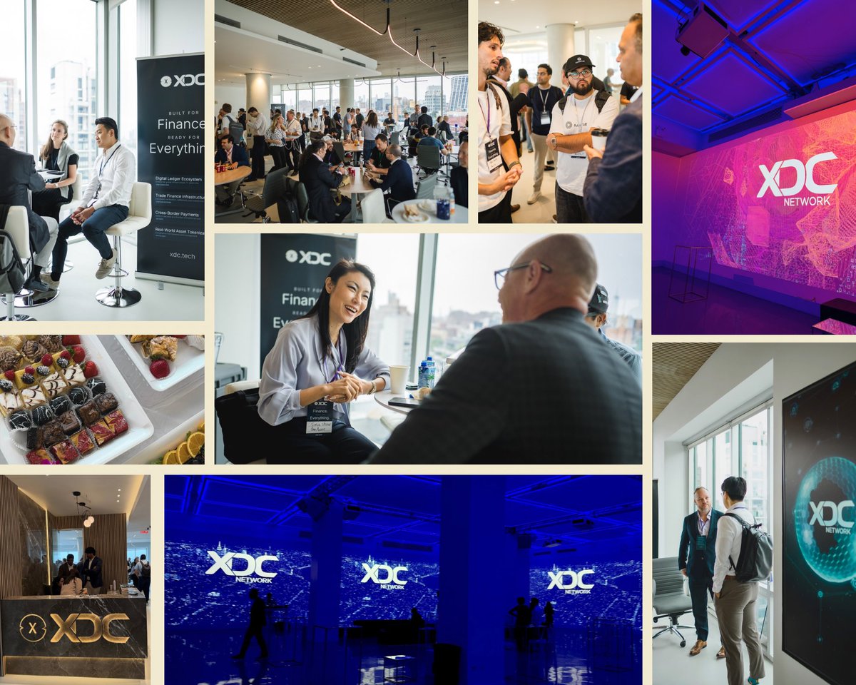 XDC_USA's tweet photo. @ethconf NYC brought together an incredible mix of builders, institutions, allocators, and infrastructure teams.

We were pleased to host a series of events and welcome partners from across the digital asset ecosystem.

From thoughtful discussions during the day to continued conversations in the evening, the week highlighted the growing momentum across payments, tokenization, and real-world assets.

Thank you to everyone who joined us, and to the XDC team whose hard work made the week possible. 🤝

@ProofOfAmit @NolchaShows @introductioncom @ArcadiaGTM @joinrepublic @0xCregis @knowitowlz @FalconXGlobal @Alchemy @graphprotocol @XDC_USA @XDCFoundation @nexchangeCC @XDCSolutionsLLC @maymichelson @Santosh_r_v @BlockXDC @Picard_on_chain @XinfinUSA @leighaantonia_ @MiaSu86 @XDCNetwork @riteshkakkad @atulkhekade @TravisJohn @XDCInnovLabs @Nadar_Suresh_

 #XDC #ETHCC #NYCTechWeek