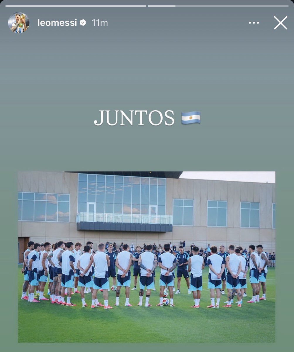 AlbicelesteTalk's tweet photo. 📲🚨 Leo Messi on IG: "TOGETHER." 🇦🇷 https://t.co/w41iCyNPE4