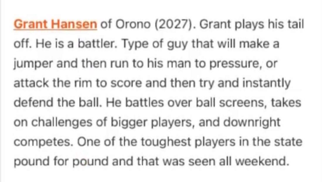 granthansen_11's tweet photo. Had a great time competing at the @MN_BCA showcase this past weekend. Thank you to all of the coaches, speakers, and directors who took time to make that happen. Appreciate @RyanJamesMN for the write ups!

@CoachRunka https://t.co/2c1Teob7YB