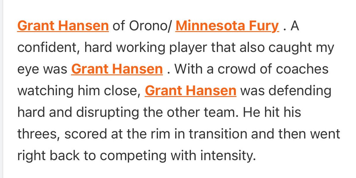 granthansen_11's tweet photo. Had a great time competing at the @MN_BCA showcase this past weekend. Thank you to all of the coaches, speakers, and directors who took time to make that happen. Appreciate @RyanJamesMN for the write ups!

@CoachRunka https://t.co/2c1Teob7YB