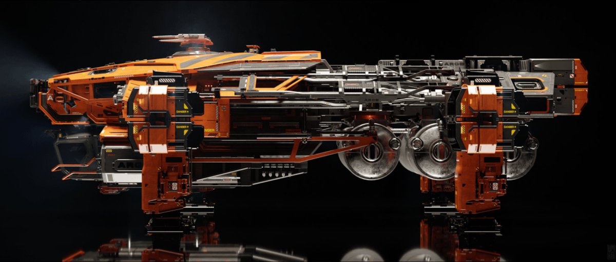 arkvenger_tv's tweet photo. One of those who goes to sleep while waiting for the EVO TP dreaming about this community "fan art"; a missing piece in the ARGO industrial world. Refueling! @RobertsSpaceInd #StarCitizen https://t.co/TgFouvRZkH