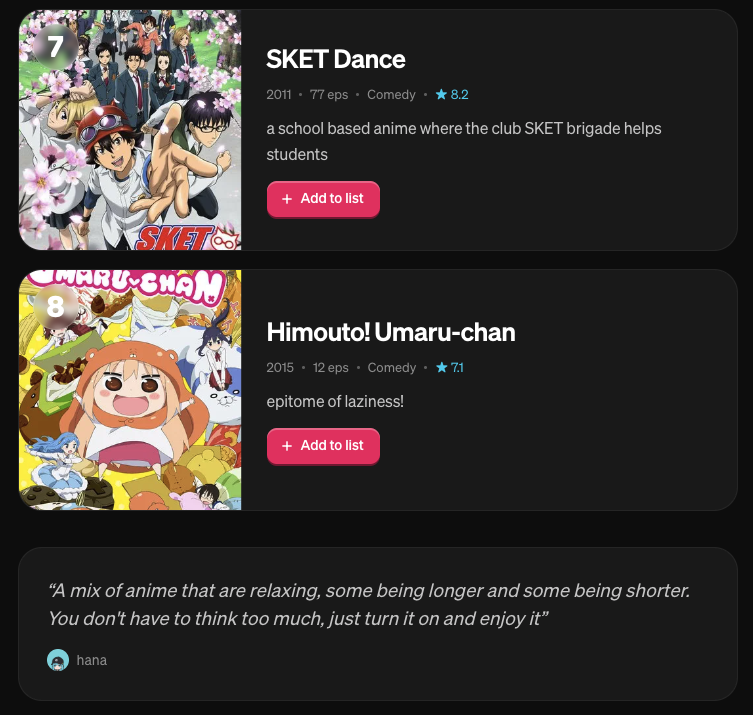 t_mattty's tweet photo. Comfort Anime to watch when you are sick!
- Spy x Family
- K-ON!
- Non Non Biyori
- Yuru Camp
- Barakamon
- Kimi ni Todoke
- SKET Dance
- Umaru Chan! https://t.co/38lkcaS3DF