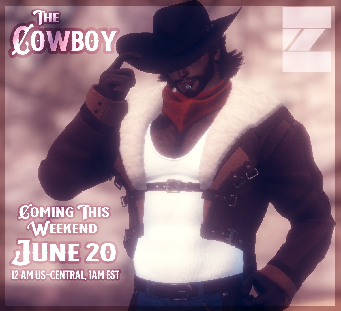 EZavatars's tweet photo. Official Release-date announced! The Cowboy will be available at midnight Friday, technically June 20th 12 a.m. CST, 1 a.m. EST, 10 p.m. PST. 

Be among the first to snag this big guy, just in time for the holiday weekend! #vrchat #ezavatars https://t.co/Ikf3I51JB9