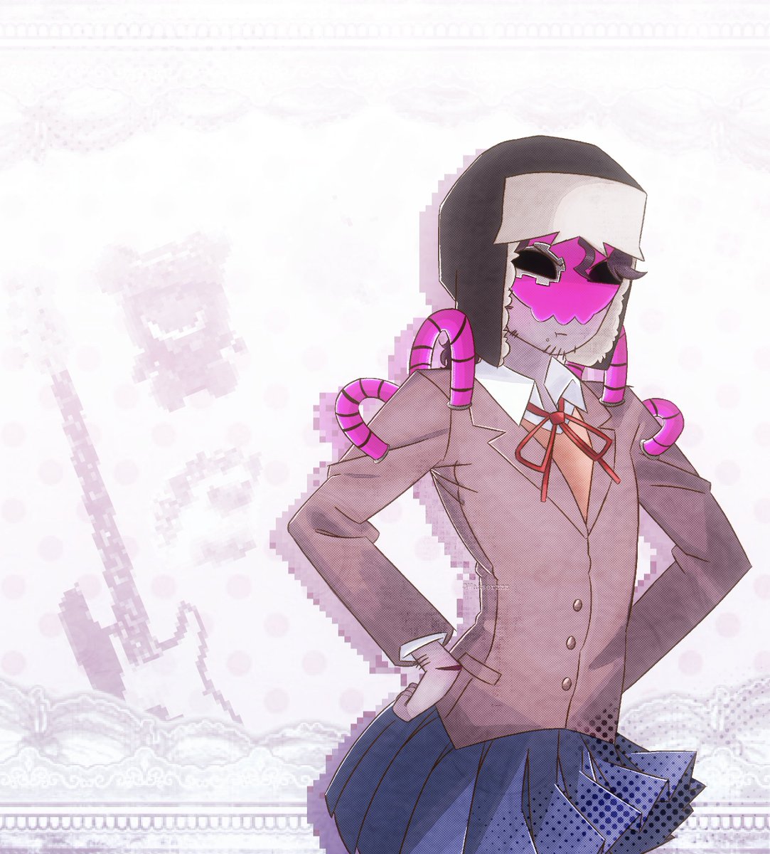 Wasserzzz's tweet photo. "W-Why are you thanking me? It's not like I...!...Made them for you or anything." Tesla Natsuki!! 👀#thelivingtombstone #tombsonatwt #ddlc https://t.co/R1IzHOwiap