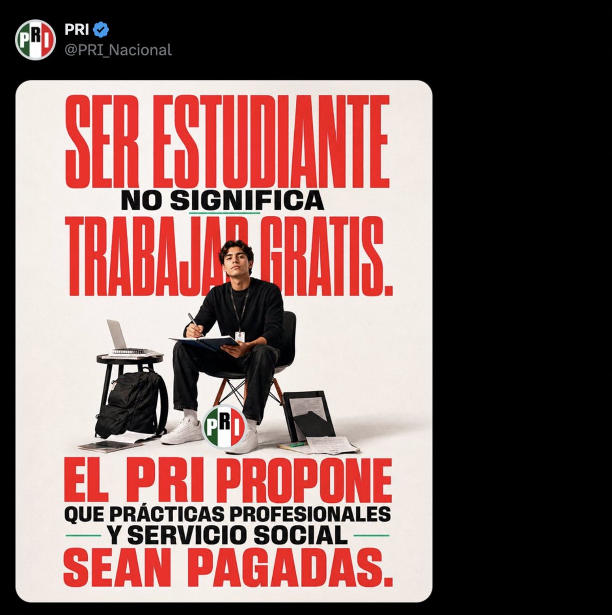 PonchoGutz's tweet photo. Al PRI se le ocurrió una original propuesta a la que llamarán Becas del PRIenestar ❤️ https://t.co/YzwhDHaXxR