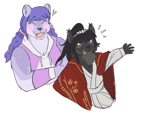 illuksun's tweet photo. reaaaally quick 2LDA furries i doodled at my friends house....all from memory so youll have to forgive me for inaccuracies https://t.co/j88kAsLpq7
