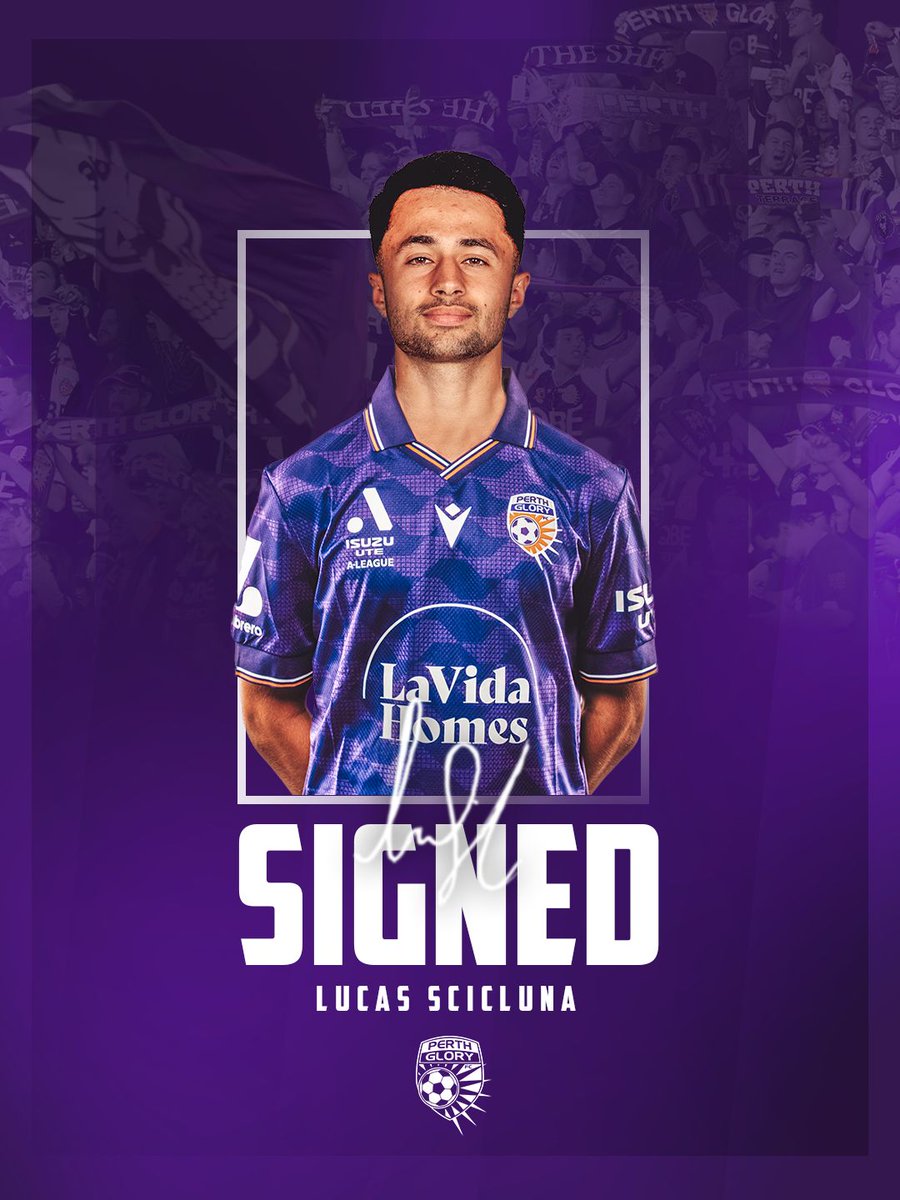 PerthGloryFC's tweet photo. Glory land Lucas!
Up-and-coming midfielder Lucas Scicluna has been added to our 2026/27 @aleaguemen's squad.
Get all the details here: https://t.co/SEwL6jZKdb
Welcome to Glory, Lucas!
#ONEGlory https://t.co/eMUS04ogPv