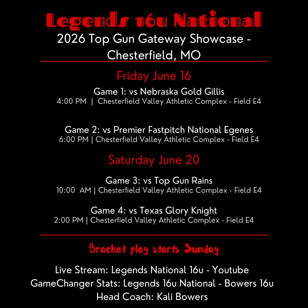 16u_legendsnat's tweet photo. Excited for another @TopGunEvents this time we are heading to Chesterfield. https://t.co/8XcMku3bA4