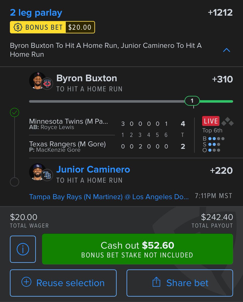 mobmike420's tweet photo. @cookitup31 Buxton getting us going, Caminero next ✅ https://t.co/wGwPYKL65E