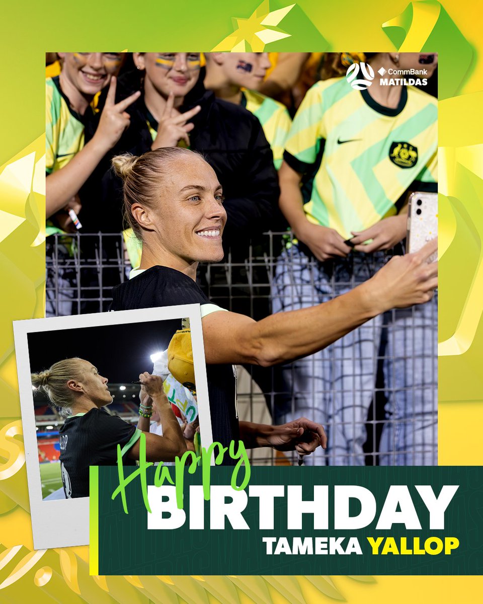 TheMatildas's tweet photo. Enjoy your day, Meeks! 🎊

Wishing @Tameka_Yallop a very Happy Birthday! 🥳

#Matildas https://t.co/z1kpMJzb7i