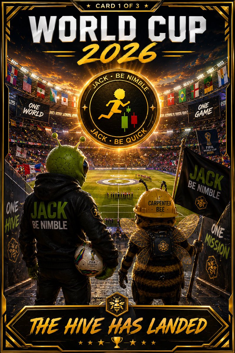 VaAlien4lovers's tweet photo. ☀️⚽🐝 The gates are open. The lights are on. The world is watching.
Jack. Carpenter Bee. The Coin.
The Hive has officially arrived at the biggest stage on Earth. 🌎🏆
THE HIVE HAS LANDED.
#WorldCup2026 #JackBeNimble #JACK #TheHiveHasNoLimits 🚀 https://t.co/JNemu0rzYV CA
jfvidfmUWehZoPq76peha36u3KANQMYDnLudBNSpump
📲 Telegram
Join The Hive Telegram
📸 Instagram
Jack Be Nimble Instagram
🎵 TikTok
Jack Be Nimble TikTok
🐦 X / Twitter
Jack Be Nimble on X
🐝 Join the Hive. Build the Future. 🚀📈🍯
