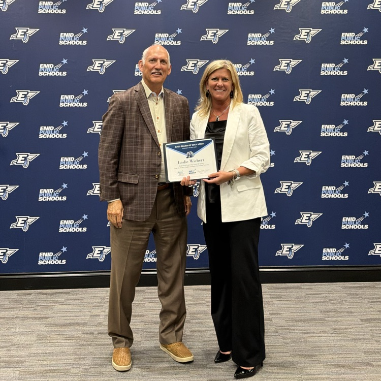 EnidSchools's tweet photo. The board recognized Leslie Wichert for her High Road Leadership award from the CCOSA English Learners Consortium Network. Congratulations Mrs. Wichert. https://t.co/uGbcu8kxMp