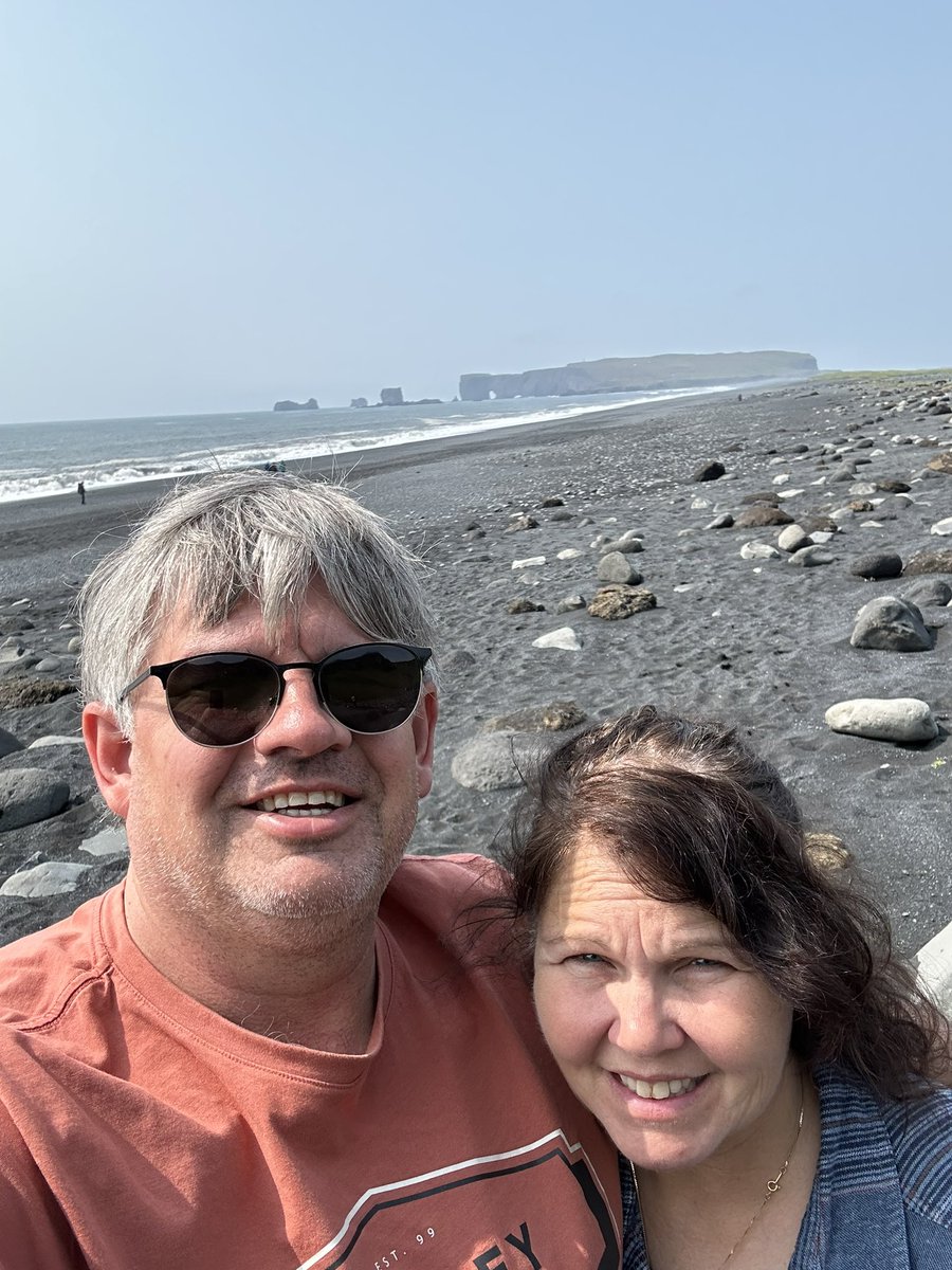 triptimevacay's tweet photo. The Black Sand Beaches on the southern coast of Iceland and the best (and most expensive) Fish and Chips I’ve ever had in the town of Vik #cruiselife @CruiseNorwegian https://t.co/o2htKqcKi2