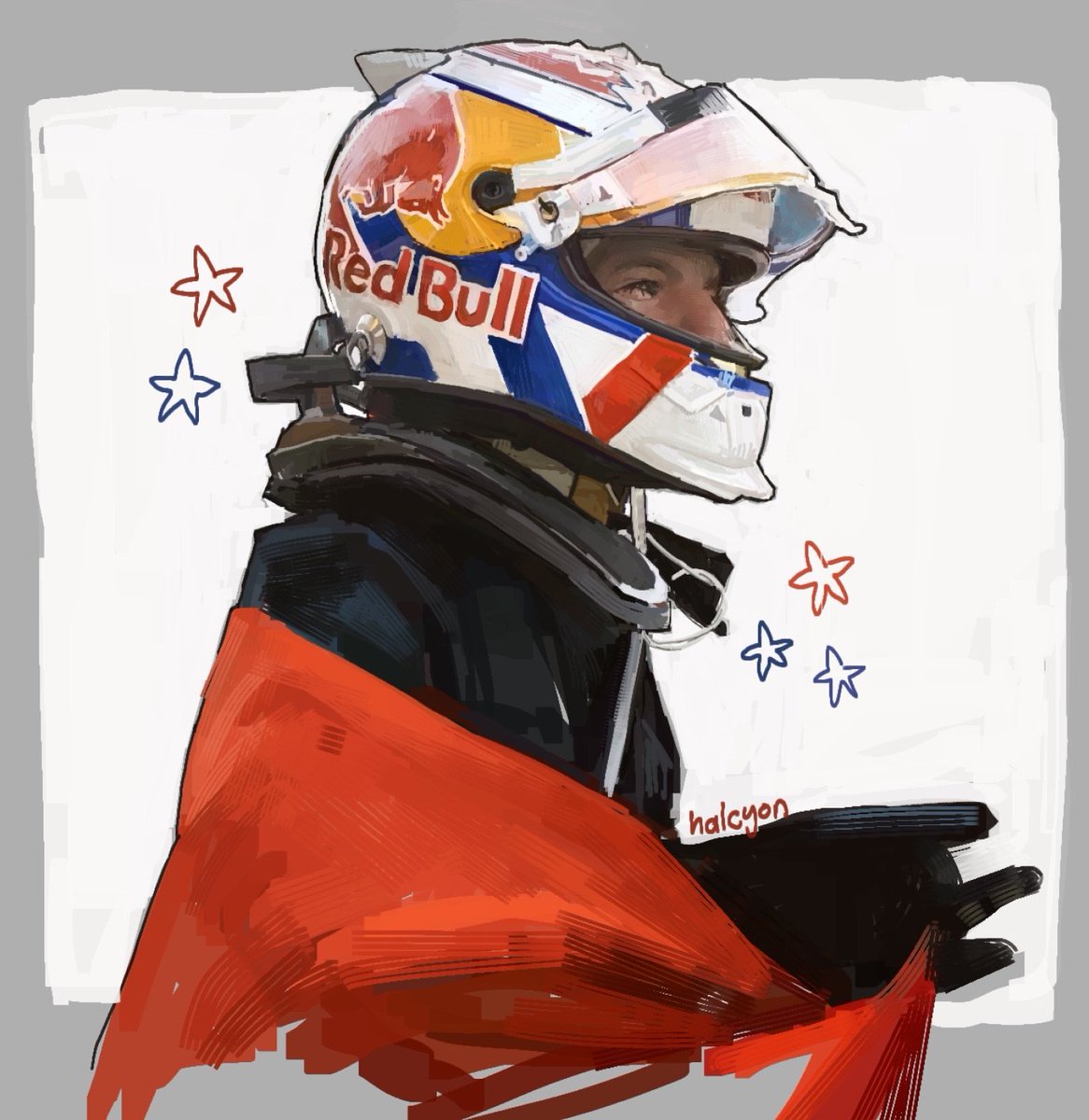 sycholls's tweet photo. drawing  max every day until he  wins a race:  day 5 #f1 https://t.co/3GJkzHxHEZ