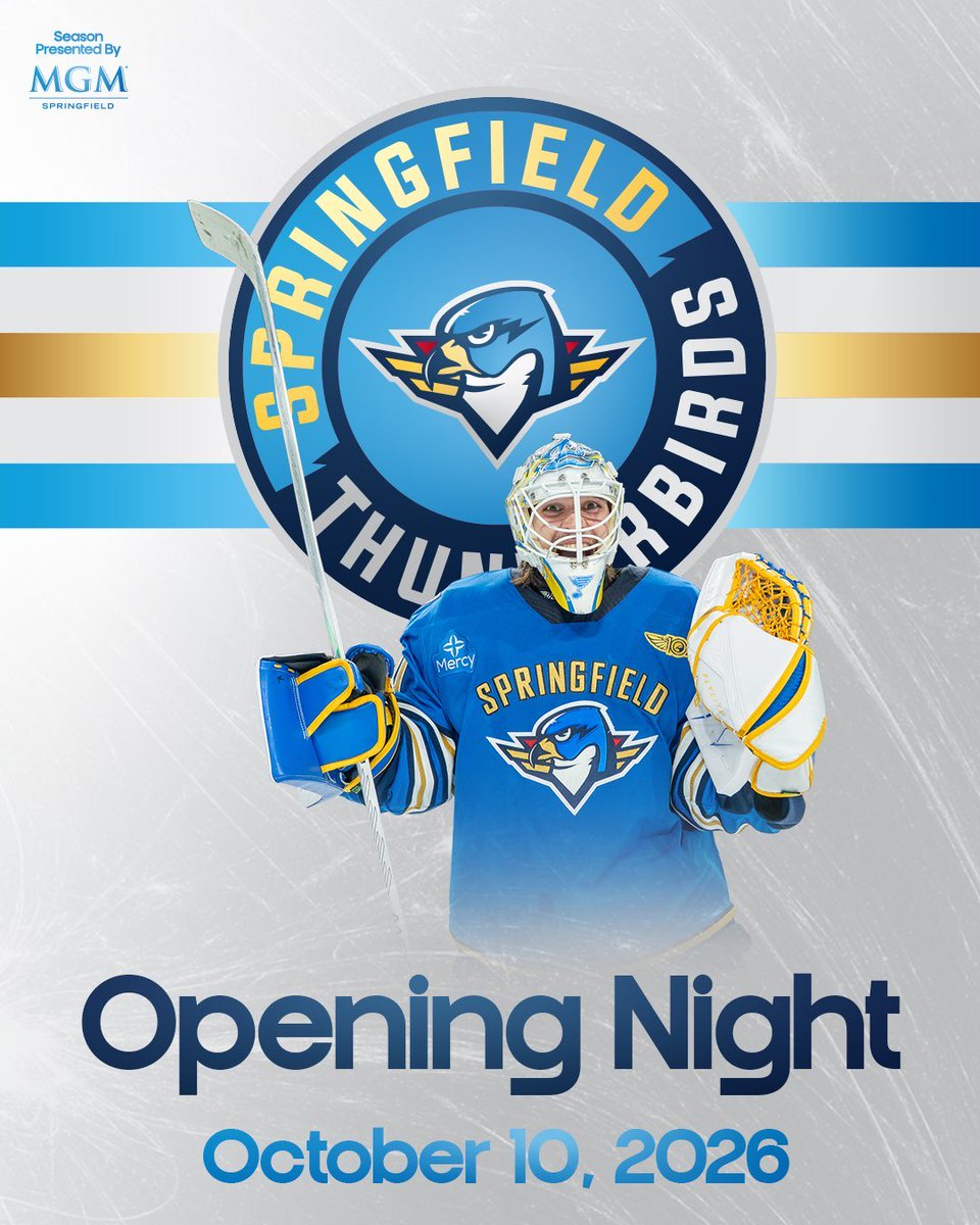 SimonCamden4's tweet photo. Tickets and membership packages for the Springfield Thunderbirds 11th season are now available. Opening Night is October 10th at the ThunderDome. https://t.co/RmtJJys702