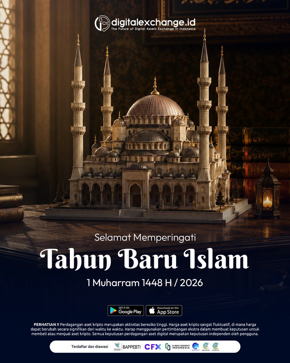 digiexchangeid's tweet photo. Selamat Tahun Baru Islam 1 Muharram 1448 H ✨ https://t.co/jk2PGYO8eo