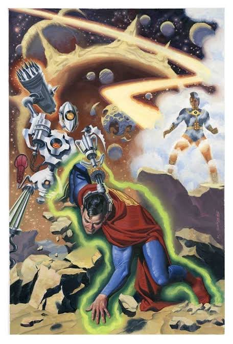 Hi_Its_Quest's tweet photo. Something about Steve Rude’s art he just understands the whimsical, adventure, and sci fi stuff for Superman https://t.co/N0MigjxqRf