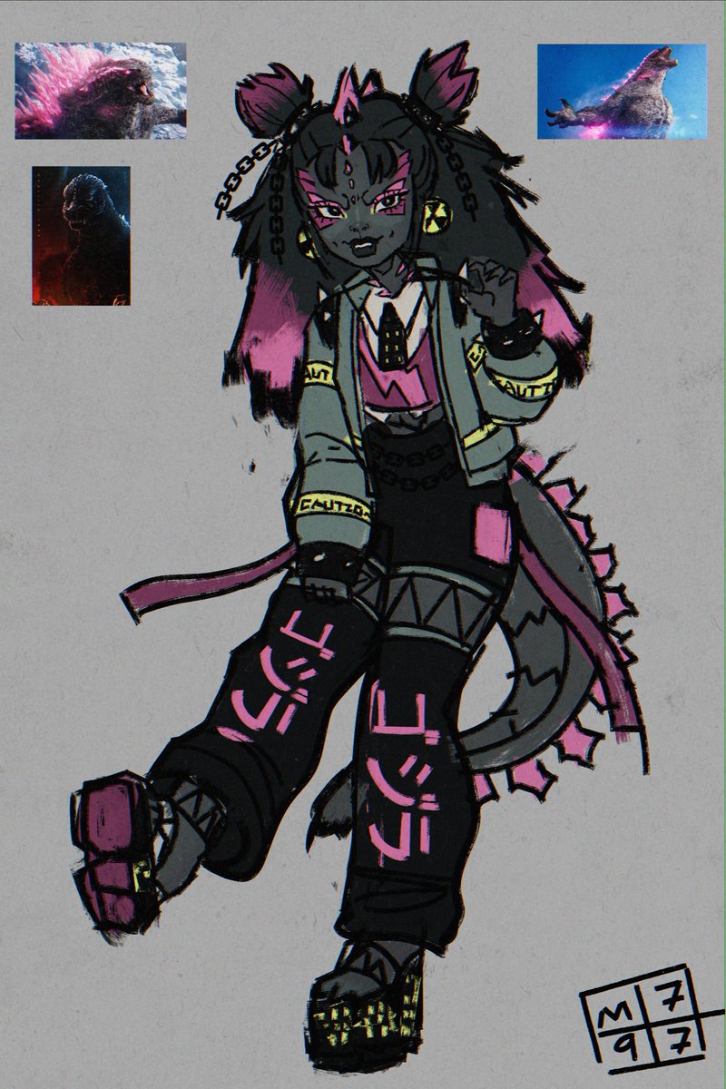 BOS_M797's tweet photo. Gojira/Godzilla x Monster High https://t.co/YQRNlHHjbV