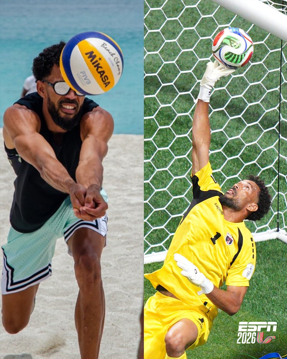 ESPNmx's tweet photo. EL PROFESOR DE VOLEIBOL QUE FUE FIGURA ANTE ESPAÑA. 👏 🇨🇻

😎 Vozinha brilló en su debut mundialista con Cabo Verde y mantuvo en cero su portería. 

En el verano, el arquero da clases, pero de voleibol en un instituto. 

(vía instituto_reis) https://t.co/96kJtgmCHb