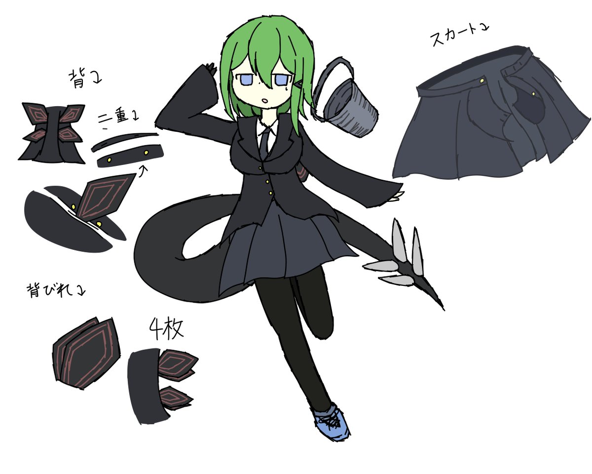 X_ringozeri's tweet photo. ルルさんの全身
背中を描けなかったので服の構造だけで勘弁
ポンコツだけどかなり強い方です
ステゴサウルスの古代獣人
#イラスト #イラスト練習中 #オリキャラ https://t.co/kcyNYKsNSt