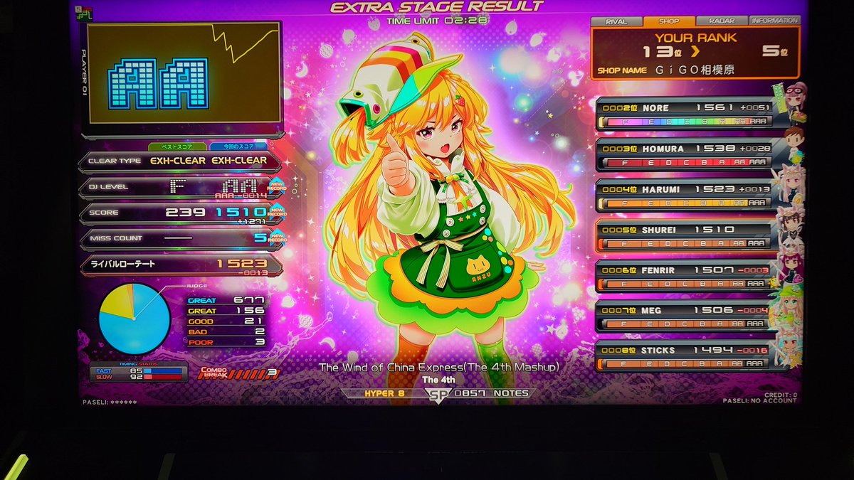 Criticalcrista1's tweet photo. のぼりま杯。
『特殊ルール:？？？？？』
#可愛い萌の眼 #IIDX #のぼりま杯 #カジュアル大会 #sparkle_shower #名探偵プリキュア #名探偵コナン #キュアアルカナ・シャドウ #アンサーはなまるソード #ミスティックストライク https://t.co/EWJM10UXJp