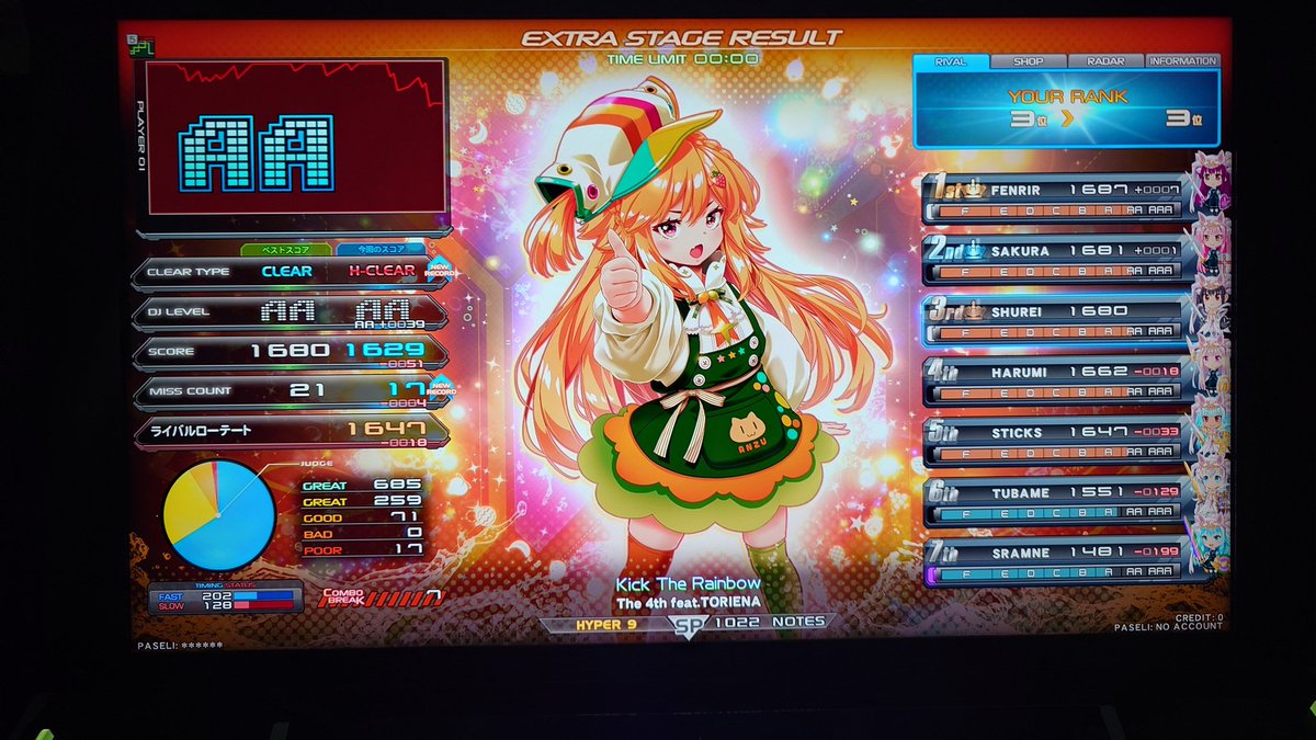 Criticalcrista1's tweet photo. のぼりま杯。
『特殊ルール:？？？？？』
#可愛い萌の眼 #IIDX #のぼりま杯 #カジュアル大会 #sparkle_shower #名探偵プリキュア #名探偵コナン #キュアアルカナ・シャドウ #アンサーはなまるソード #ミスティックストライク https://t.co/SRTElzEIH6