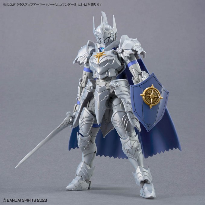 ippeigyoubu's tweet photo. デザイン担当の30MFクラスアップアーマー
「リーベルコマンダー」「ローザンフォートレス」
６／２０発売です！騎士団指揮官をイメージしましたので今後発売予定のローザンコマンダー、リーベルフォートレスと組合わせて「騎士団入隊オレ兵装」もお楽しみいただけます。まずはかっこいい上司を是非！！ https://t.co/6haffXxdqL