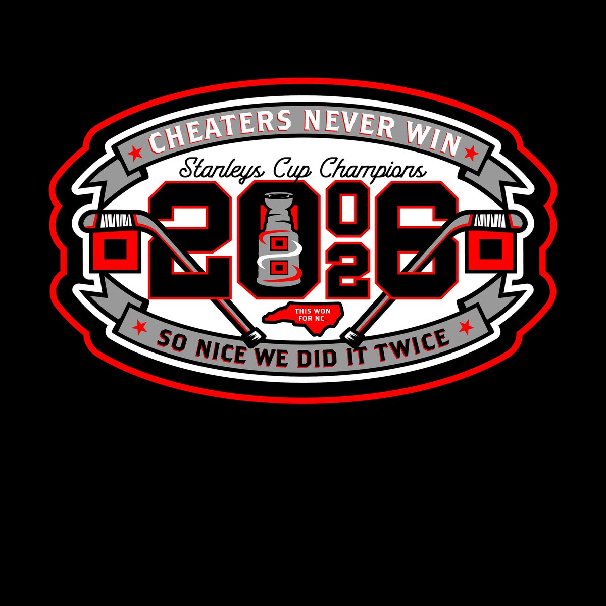 Mutter_Mike's tweet photo. Hello, I'm a former Carolina Hurricanes Homegrown Artist and here are some designs I made to celebrate and commemorate the champs being back in town. 
#stanleycup #NHLChampions #nhl #CanesWin https://t.co/EpPrUkuhUg