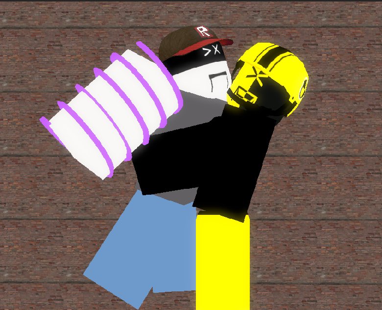 kneeface6811's tweet photo. someone wanted them to be friends so heres crash dummy and prototype hugging https://t.co/9oWX2B3x8K