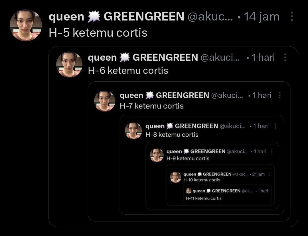 akucintakeonho's tweet photo. H-4 ketemu cortis https://t.co/Y10dKvDRg1