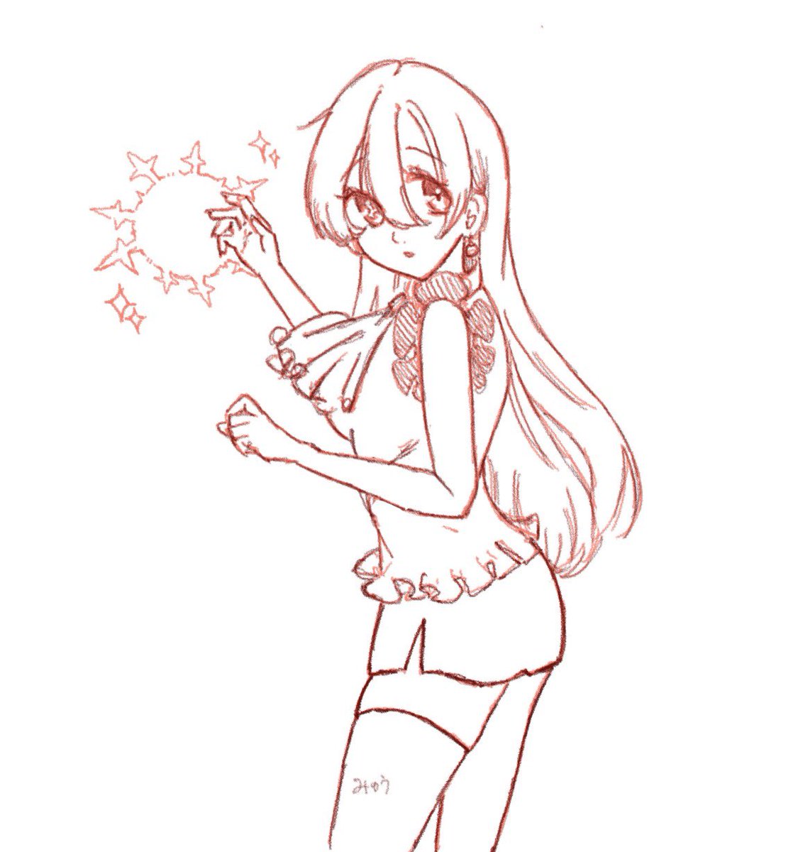 IKASO_UMEN's tweet photo. エリー落書き໒꒱
#イラスト #七つの大罪 https://t.co/lrMtdRVL5N