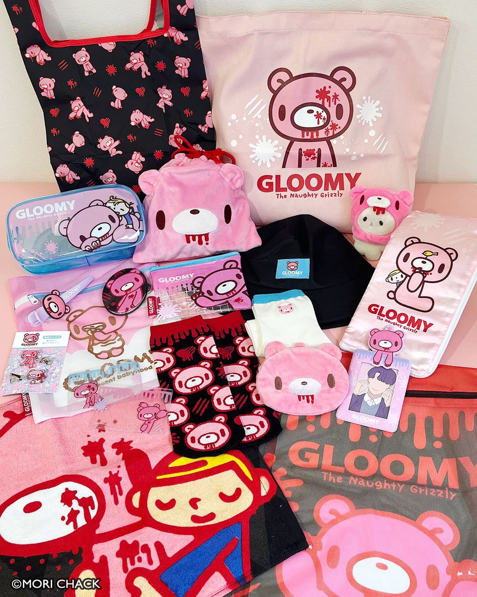 390omotesando's tweet photo. 本日発売❕🩸

このかわいさ、ただ者じゃない…🐻
『#いたずらぐまのグルーミー』がやってきた！

自由すぎる「グルーミー」と、
大好きが止まらない「ピティーくん」の
とってもカワイイ全23アイテム🐾

ぜひ店頭にてご覧ください❤️‍🩹🧸 https://t.co/VXo3MqlaR5