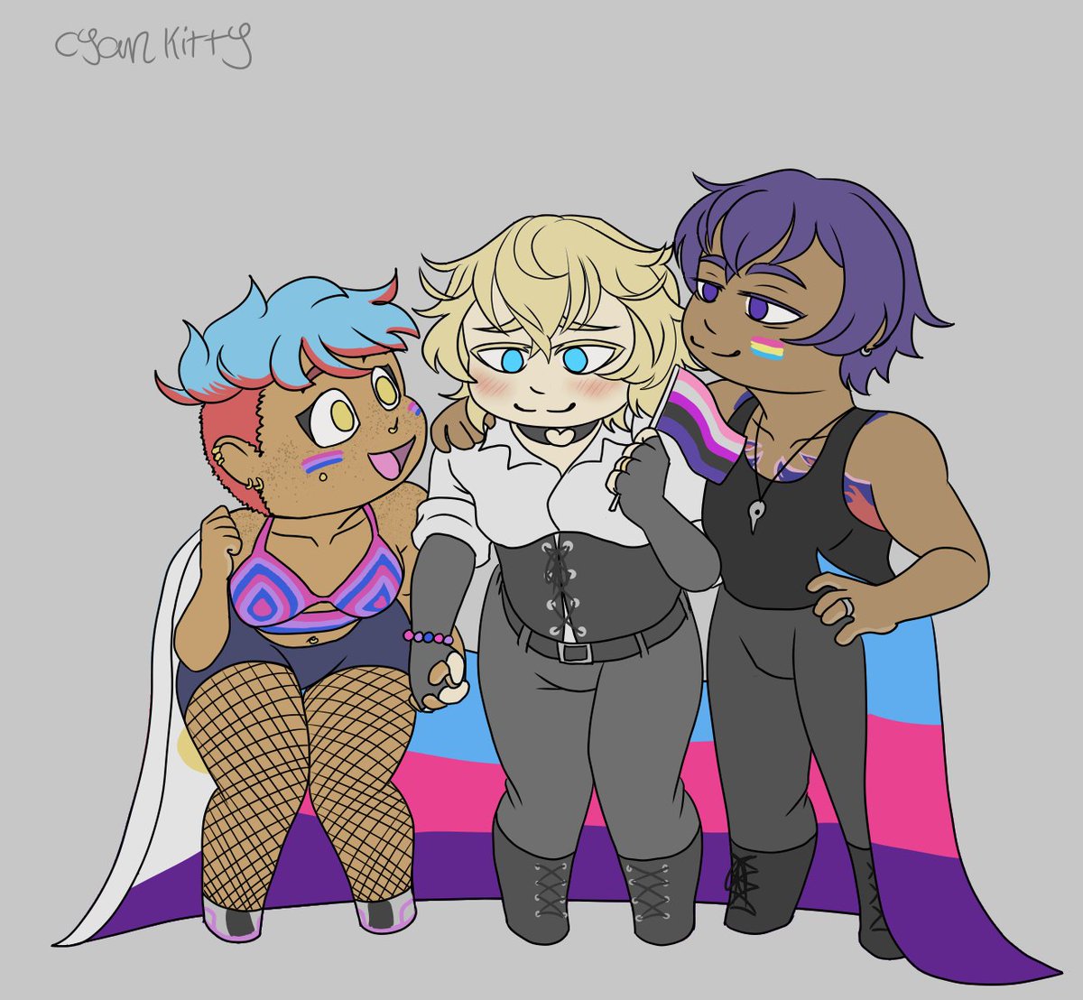 cyan_kitty's tweet photo. Happy pride month! https://t.co/K8TM04vt1f