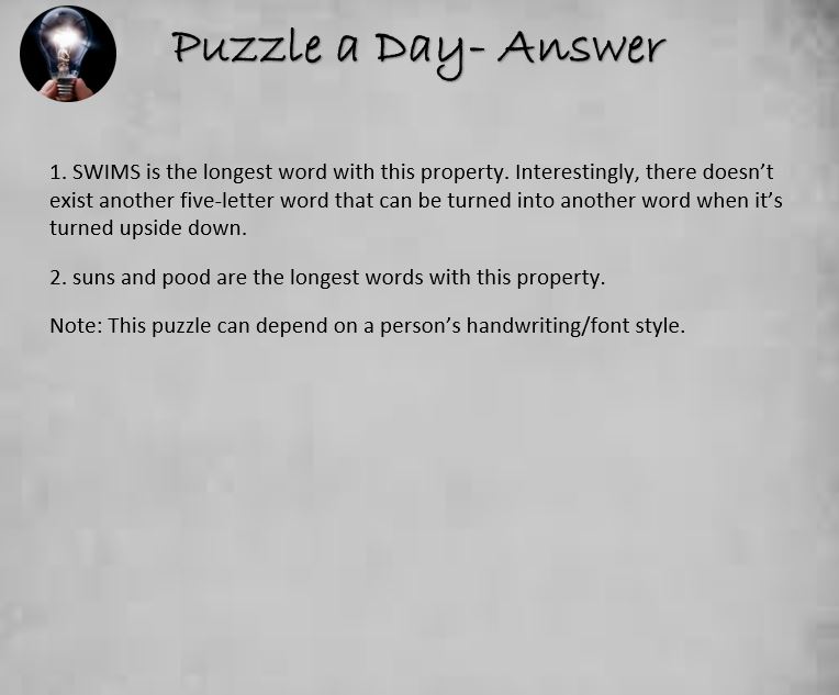 PuzzleADayBlog's tweet photo. Answer for 'Ambigram Words' https://t.co/gBbn0uuT2A