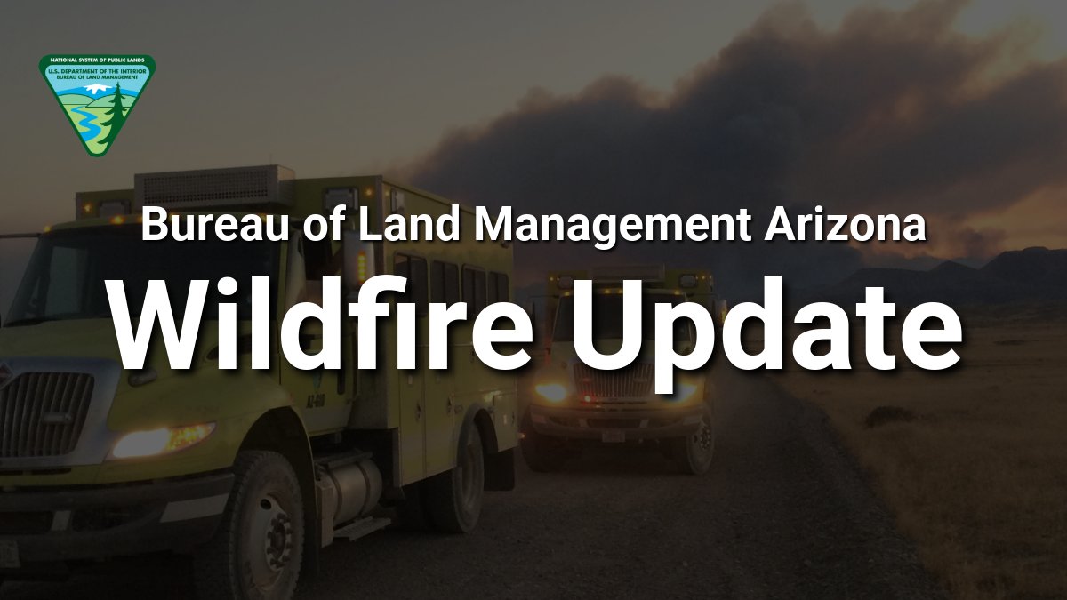 BLMArizona's tweet photo. Fire Information  -- June 15, 2026  
Arizona — Rock Canyon Fire & Dellenbaugh Fire 
Wildland firefighters from the @USWFS, USFS, and local area fire departments are working to actively suppress 2 wildland fires in northwest Arizona.
 
Rock Canyon
36° 54.94’ x 112° 12.19’
Lightning caused
500 acres + estimated
Location: 9 miles south of HWY 89, 9 miles west of House Rock Valley Rd
Fire Behavior: Extreme fire behavior with running, torching and spotting.
Approx. 50 personnel on scene from USWFS, USFS, NPS.  Additional resources on order. 
 
Dellenbaugh Fire
36° 04.50' x 113° 32.12'
Lightning caused
400 acres + estimated
Location: NPS [Grand Canyon-Parashant National Monument] south of Mount Dellenbaugh 
Structures threatened 2 miles to the north, 2 miles to the northeast
Fire Behavior: Extreme fire behavior with running, torching, and spotting
16 personnel on scene from USWFS. Additional resources on order