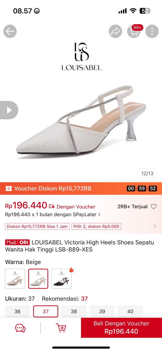 Refitsclo's tweet photo. WTS PRELOVED heels louisabel 5cm Beige 150k tuk wisuda atau acara
- NO minus
- Size 37
- Cuma kepakai 1x
- Harga beli 195k

Free ongkir CO 🍊 https://t.co/zvzKgJiQF7

#wts #wtb https://t.co/iSwERK9DII