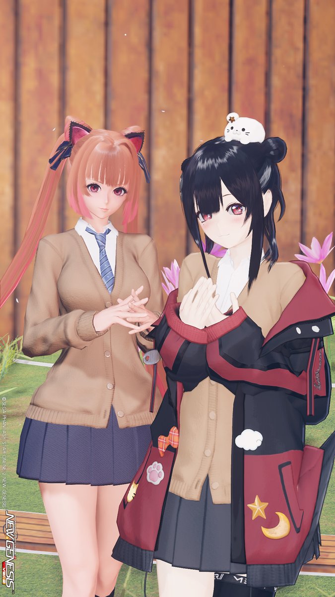 pso2ec's tweet photo. オムにゃんさんと
カーディセイト[Ba]合わせで.ᐟ🎀
#PSO2NGS #とりにきてた https://t.co/gDLTvzzyVz