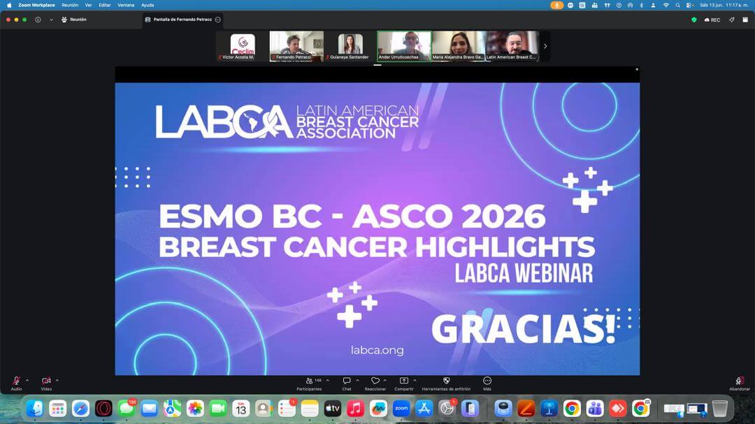 labca_ok's tweet photo. 🧬 ¿No pudiste participar del webinar ESMO BC – ASCO 2026 Breast Cancer Highlights?

Ya está disponible para volver a verlo, junto con una galería de imágenes y el informe de las votaciones en vivo.

🔗 https://t.co/tHRHDAA9Fa

#LABCA #ASCO2026 #ESMOBC #CancerDeMama https://t.co/PxMlVbGQlT