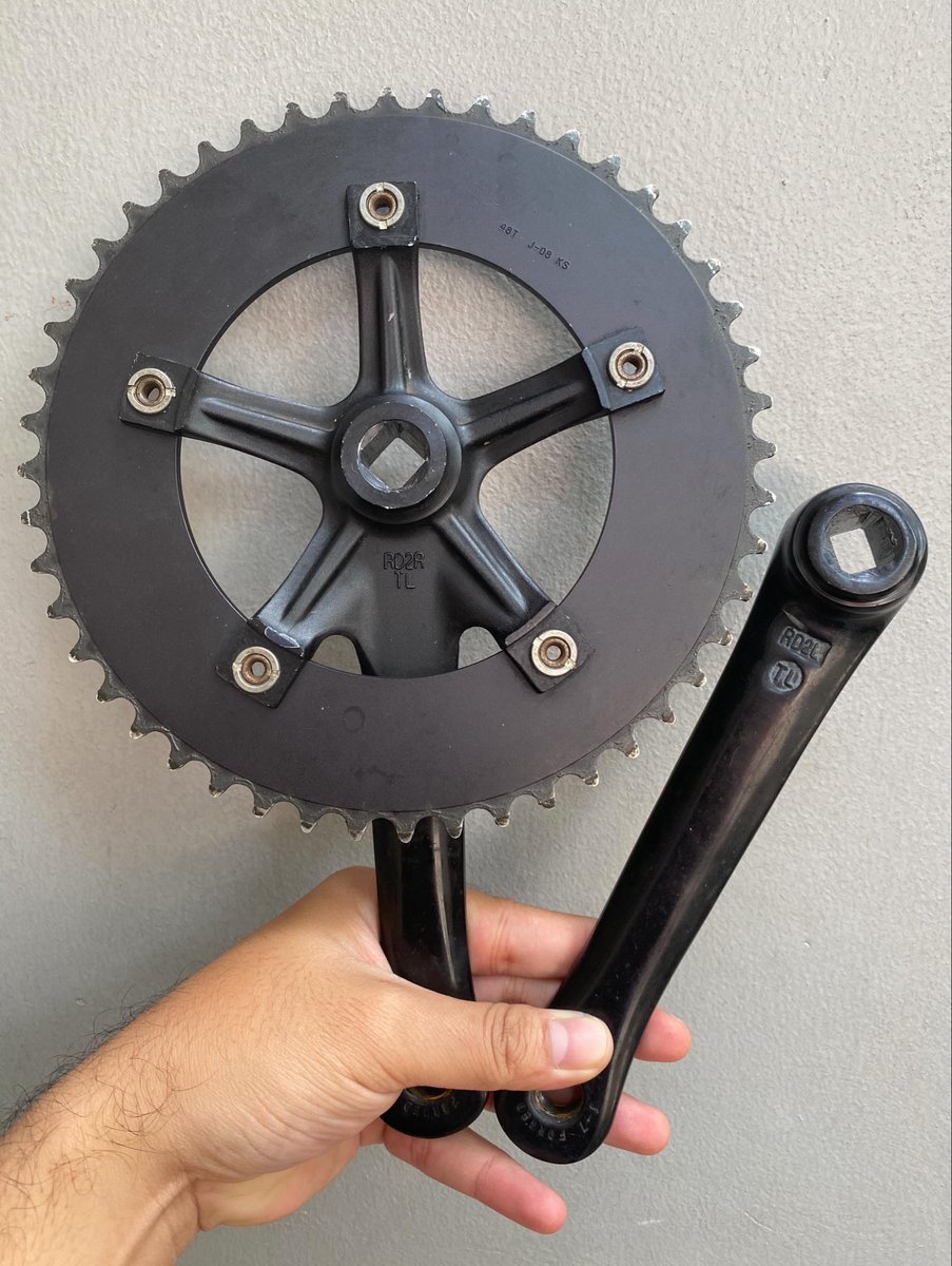 LittleGear_'s tweet photo. WTS Crankset Sugino Messenger RD2 48t bcd 130, panjang arm 165 mm 
Used, good condition 

1jt

#fnfjb https://t.co/C6W83Z3B0H